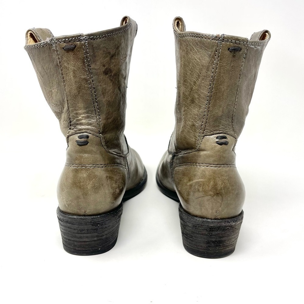Frye Jaden Roper Western Leather Ankle Boots Size 7.5 - Picture 6 of 12